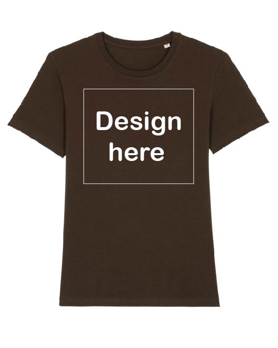 Custom clothing T-shirt chocolate